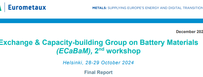 Bericht über den zweiten Batterie-Workshop Eurometalux 2024