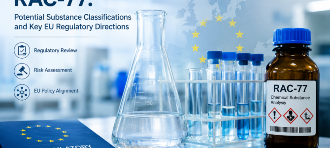RAC-77: Potenzielle Stoffeinstufungen und zentrale regulatorische Entwicklungen der EU
